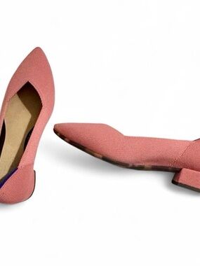 Women’s Pointed Toe Low Heel Flats in Dusty Rose